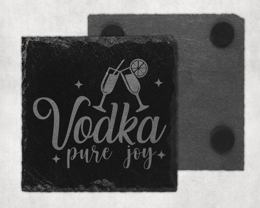 Bar Slate Coaster - Vodka (Set of 4) (E104)