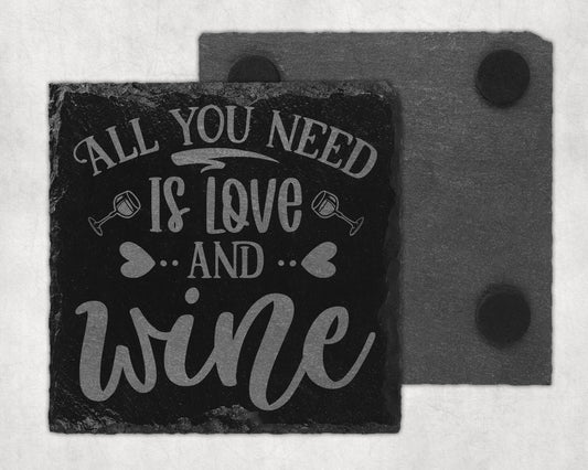 Bar Slate Coaster - Wine(Set of 4) (E119)