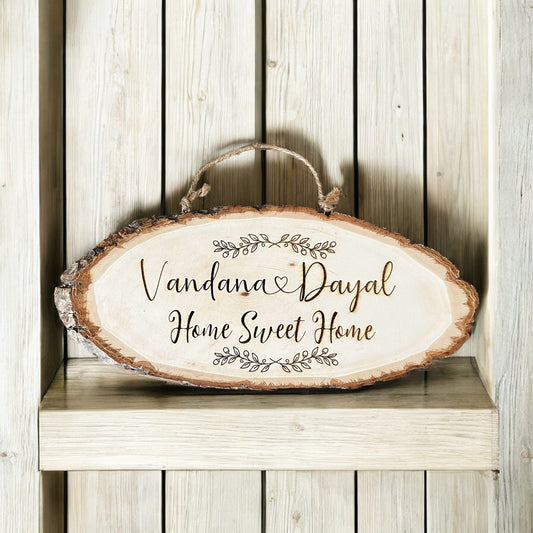 Personalized Rustic Wood Plaque