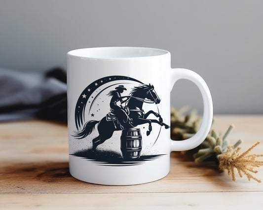 Barrel Racing Woman - Mug