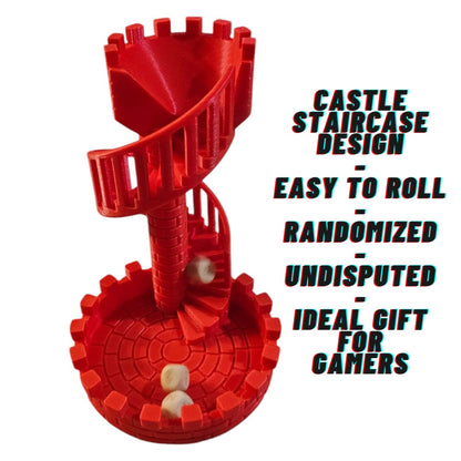 Castle Staircase Dice Roller Tower For Board Gamers