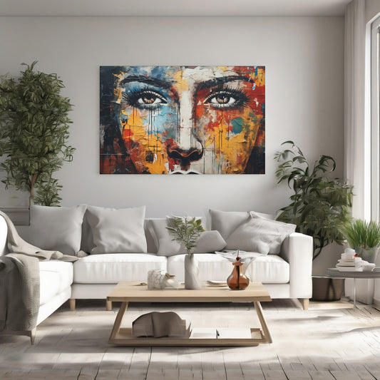 Wall Art - Colorful Face Poster (18"x 24")