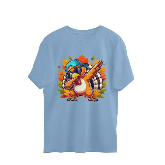 Dabbing Turkey Oversized T-Shirt