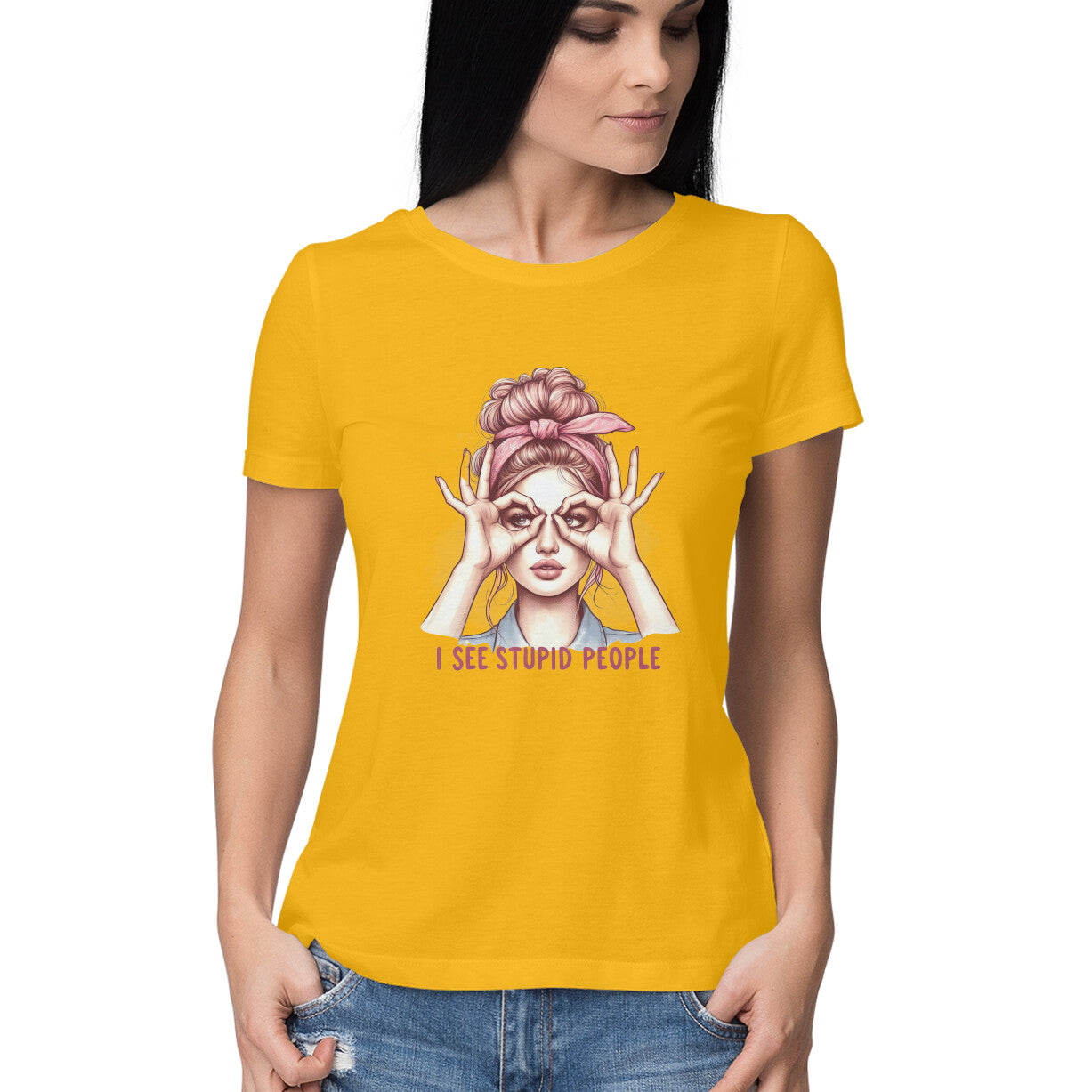 I See Stupid People Women's T-Shirt