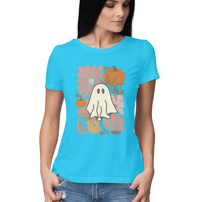 Boho Floral Ghost Women's T-Shirt