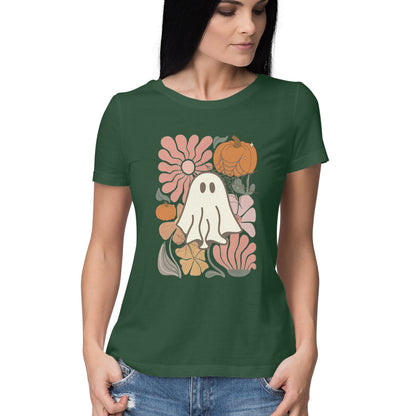 Boho Floral Ghost Women's T-Shirt