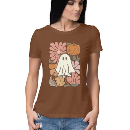 Boho Floral Ghost Women's T-Shirt