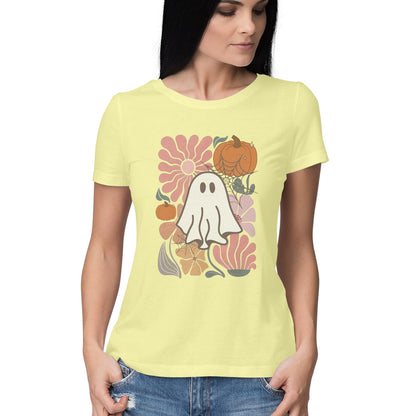 Boho Floral Ghost Women's T-Shirt