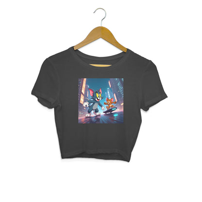 Modern Day Tom & Jerry Crop Top