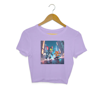 Modern Day Tom & Jerry Crop Top