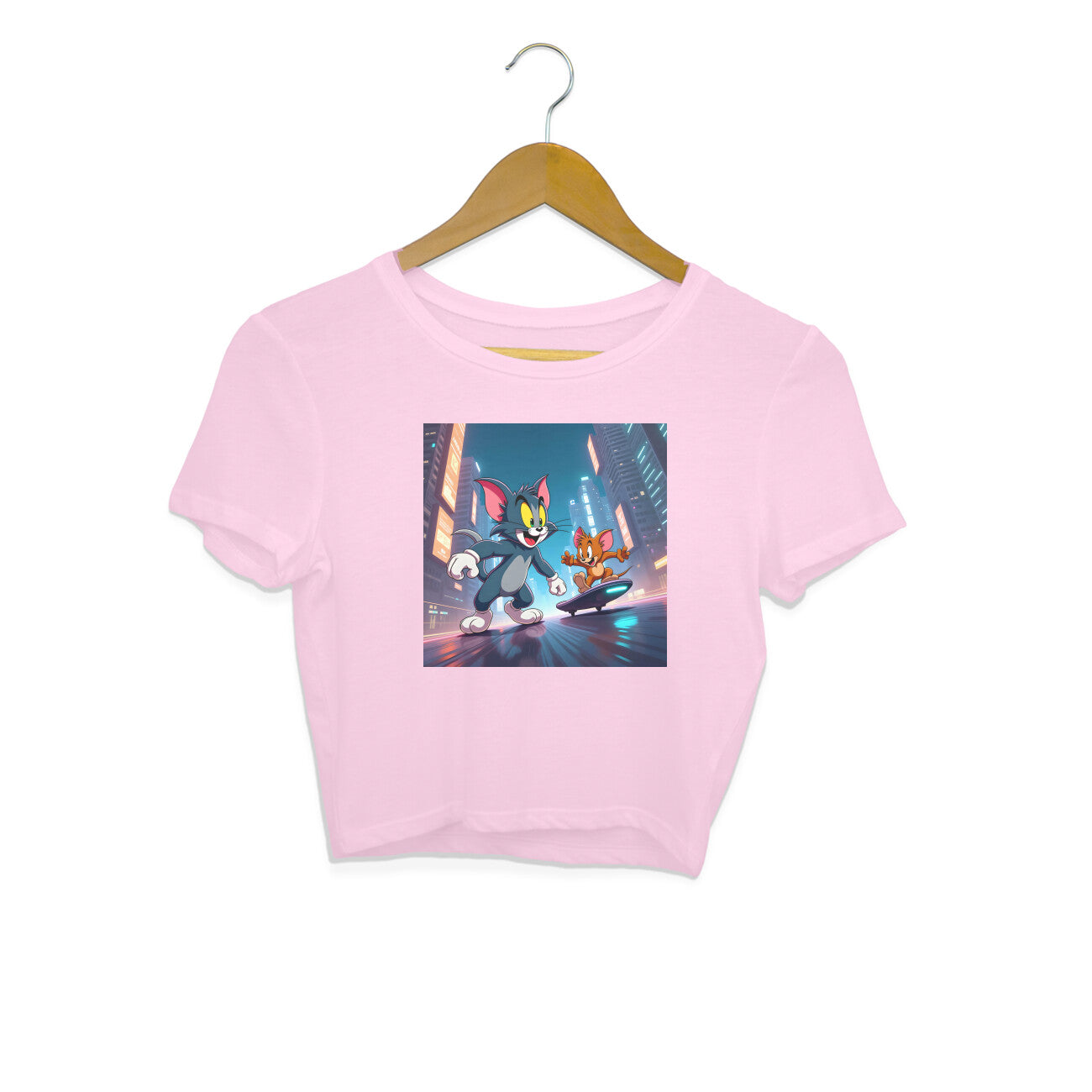 Modern Day Tom & Jerry Crop Top