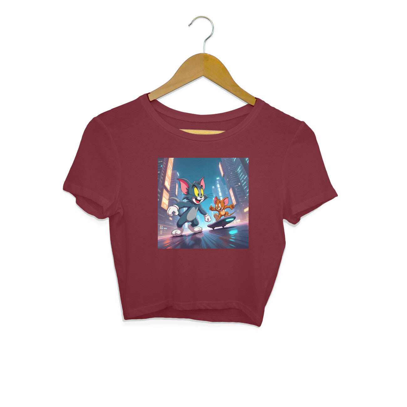 Modern Day Tom & Jerry Crop Top