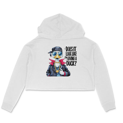 Giving A Duck Crop Hoodie