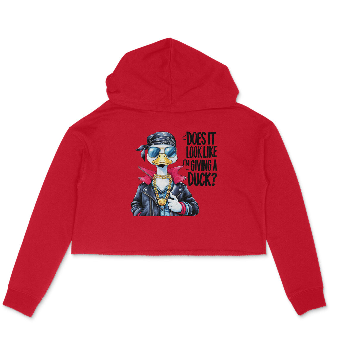 Giving A Duck Crop Hoodie