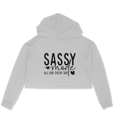 Sassy Mode Crop Hoodie