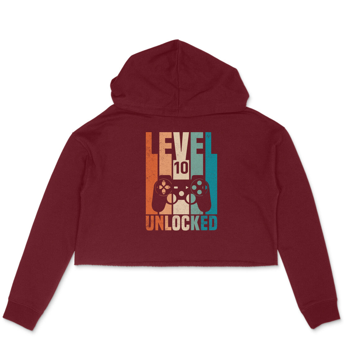 Level 10 Gamer Crop Hoodie