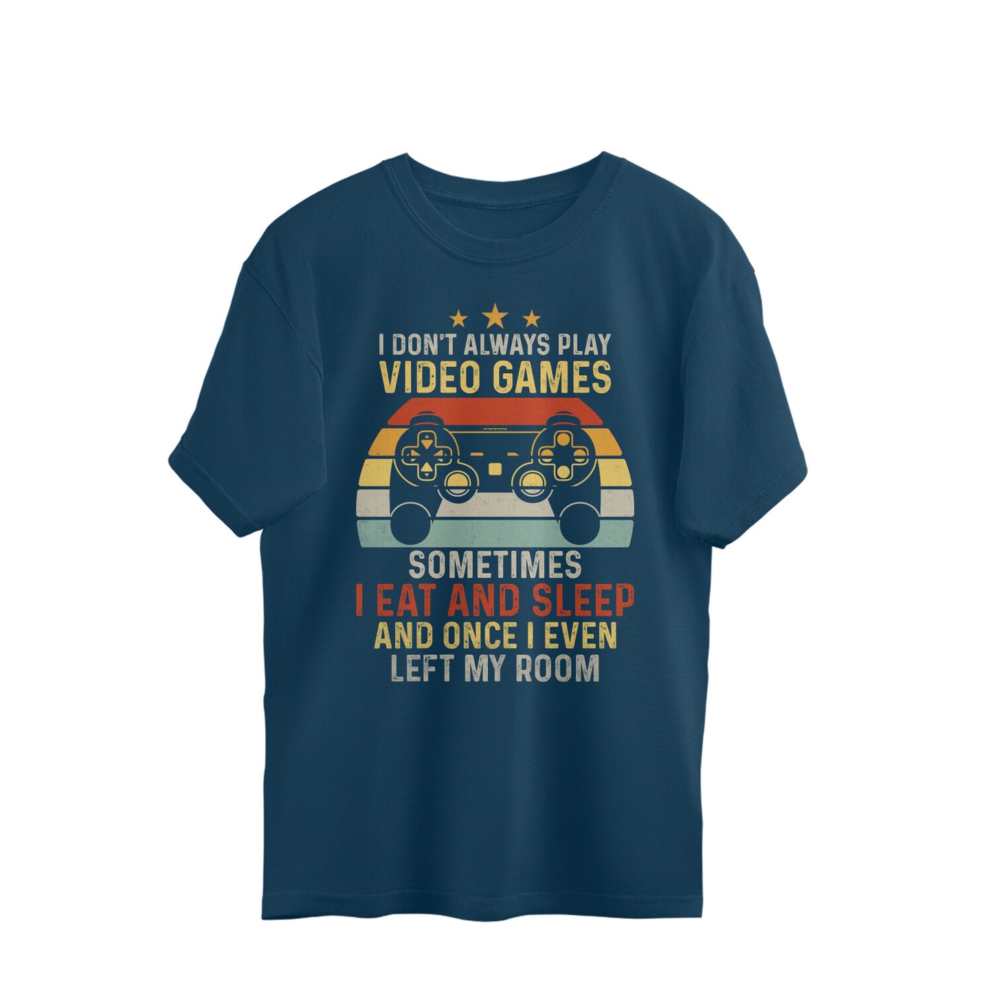 I Eat And Sleep Gamer Oversized T-Shirt