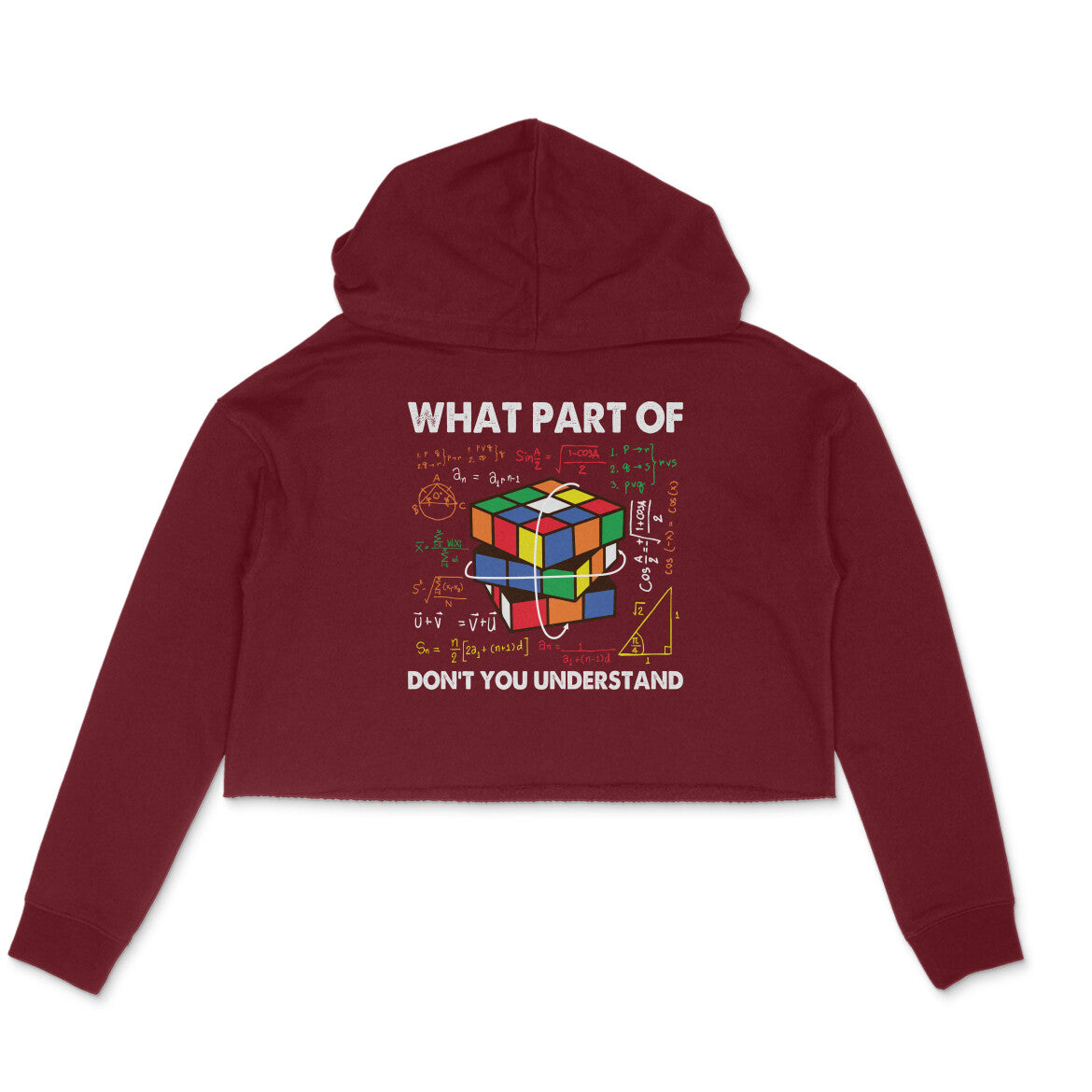 Don't You Understand Crop Hoodie