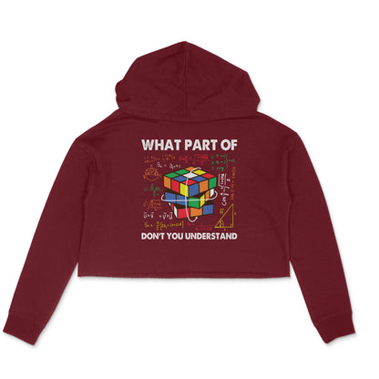 Don't You Understand Crop Hoodie