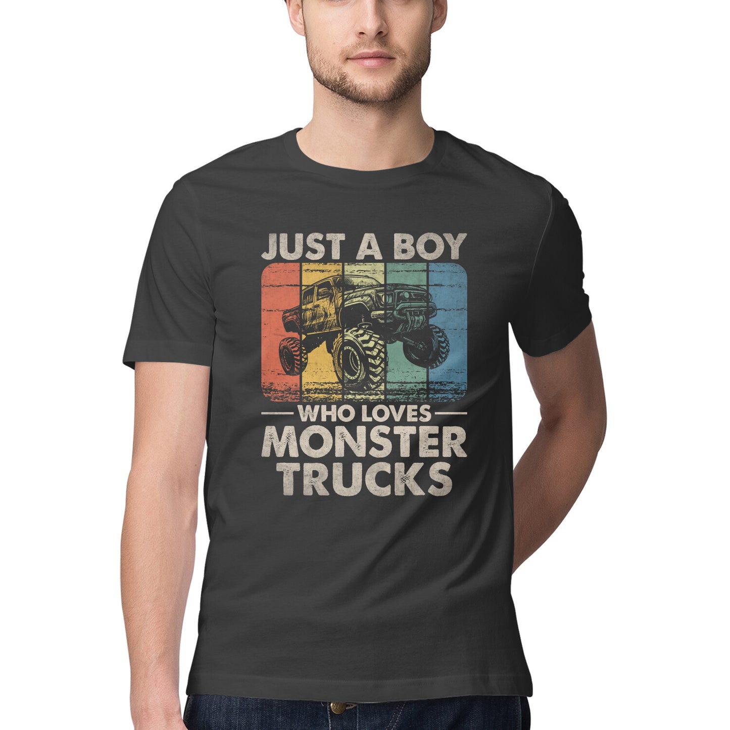 Boy Who Loves Monster Trucks T-Shirt